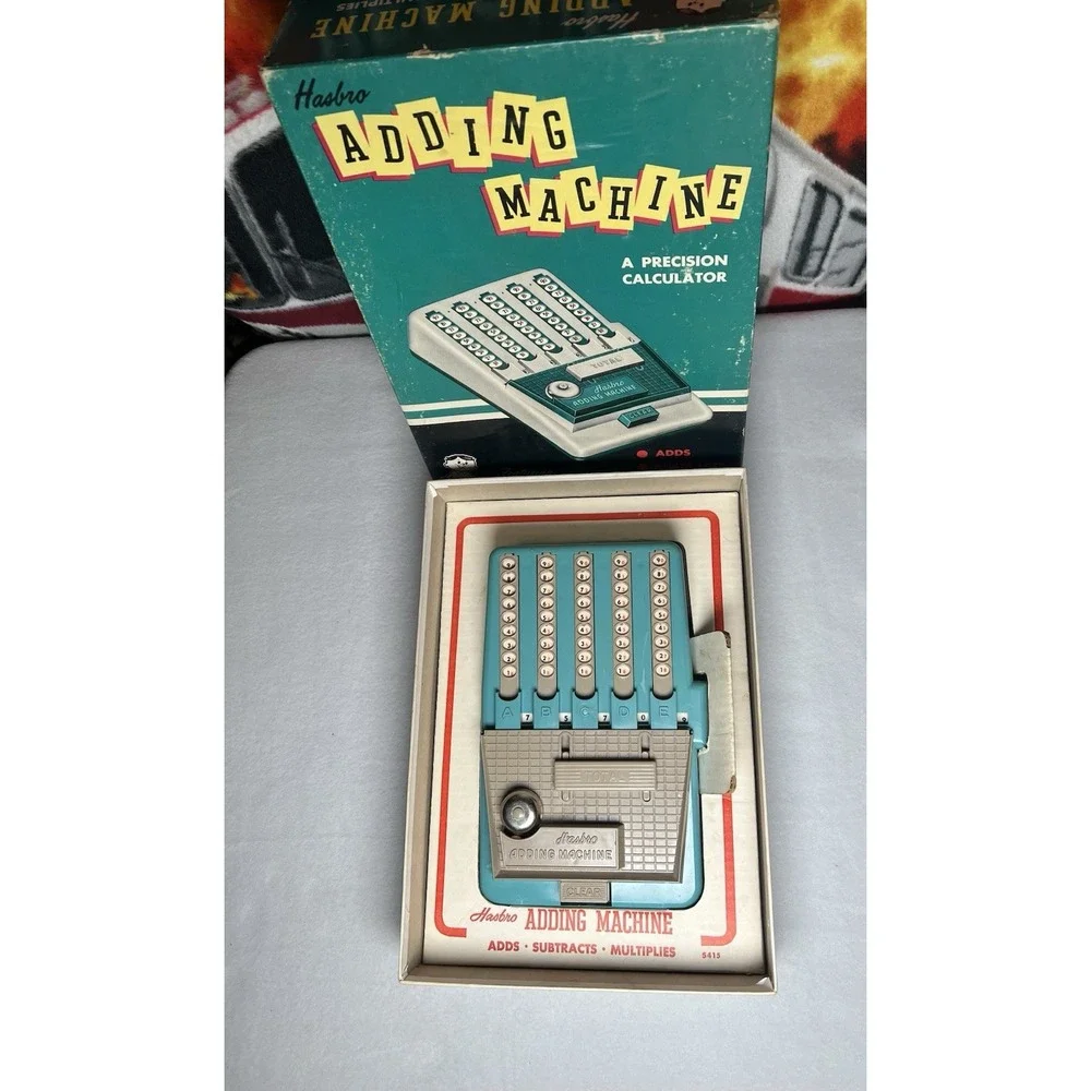 Hasbro Adding Machine A Precision Calculator Vintage 1960‎